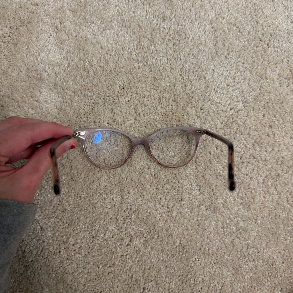 Jean lafont Two-Tone Cat Eye Glasses - Black and Blush - Picture 4 of 6
